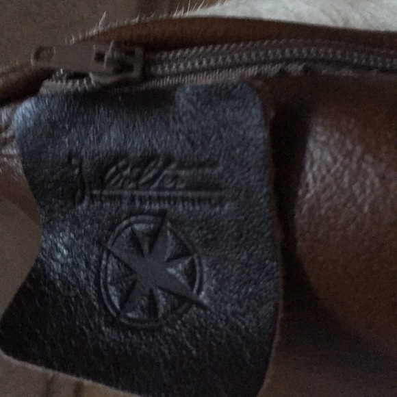 Cowhide Leather accent pillow western rustic cabin lodge - Picture 6 of 7